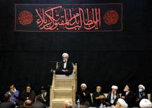 مراسم روضه حضرت سیدالشهداء علیه السلام باحضور علماء و عموم شیفتگان اهل بیت علیهم السلام-دفتر حضرت آیت الله العظمی صافی گلپایگانی قدس سره/دوازدهم محرم