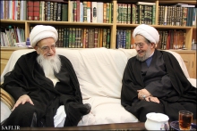 گزارش تصویری : دیدار آیت‌الله مقتدایی با حضرت آیت‌الله العظمی صافی گلپایگانی