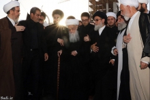 عزاداران حضرت امیرالمؤمنین علی (ع) در معیت مرجع عالیقدرحضرت آیت الله العظمی صافی گلپایگانی، مشهد مقدس