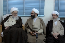 گزارش تصویری: ديدار مديرکل و معاونان و مديران صدا و سيمای مرکز قم با حضرت آیت الله العظمی صافی گلپایگانی