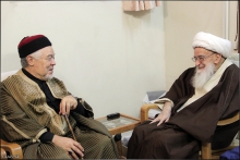 عکس خبری : دیدار آقای دکتر  محمد تیجانی سماوی با حضرت آیت الله العظمی صافی گلپایگانی