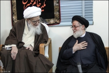 گزارش تصویری : دیدار ریاست و مدیران بنیاد شهید و امور ایثارگران با حضرت آیت الله العظمی صافی گلپایگانی