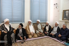 دیدار ستاد امر به معروف و نهی از منکر با حضرت آیت الله العظمی صافی گلپایگانی