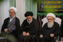 مراسم عزاداری شهادت امام حسین (ع) با حضور مرجع عالیقدر حضرت آیت الله العظمی صافی گلپایگانی / روز دوم محرم.