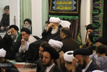 مراسم سوگواری و عزاداری شهادت امام حسن مجتبی (ع) با حضور مرجع عالیقدر آیت الله العظمی صافی گلپایگانی