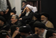 روز ششم عزاداری حضرت اباعبدالله الحسین (ع) در دفتر مرجع عالیقدر حضرت  آیت الله العظمی صافی گلپایگانی.