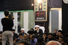 مراسم عزاداری شهادت حضرت علی بن الحسین امام سجاد علیهماالسلام در دفتر مرجع عالیقدر حضرت آیت الله العظمی صافی گلپایگانی