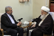 دیدار آقای اردکانیان، وزیرمحترم نیرو با مرجع عالیقدر حضرت آیت الله العظمی صافی گلپایگانی
