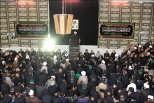 مجلس عزاداری تاسوعای حسینی در دفتر آیت الله العظمی صافی گلپایگانی.