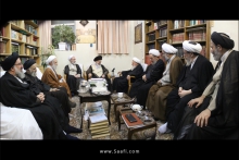 دیدار اعضای شورای عالی حوزه با حضرت آیت الله العظمی صافی گلپایگانی