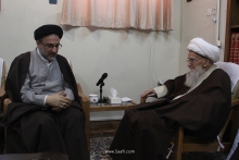 گزارش تصویری: دیدار رئیس سازمان اوقاف وجمعی از مدیران ومعاونان سازمان با حضرت آیت‌الله العظمی صافی گلپایگانی