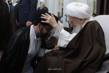 گزارش تصویری: جشن میلاد مسعود حضرت امیرالمؤمنین علی علیه‌السلام و عمامه‌گذاری تعدادی از طلاب حوزه علمیه با حضور آیت‌الله العظمی صافی گلپایگانی