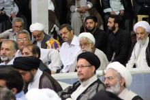 گزارش تصویری: گردهمایی ائمه جماعات، مبلغین، مسئولین ومداحان هیئات استان قم در دفتر مرجع عالیقدر حضرت آیت الله العظمی صافی گلپایگانی