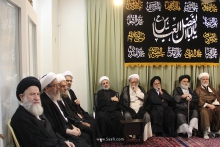 گزارش تصویری: هشتمین روز عزاداری شهادت سیدالشهداء حضرت اباعبدالله الحسین علیه‌السلام در دفتر آیت الله العظمی صافی گلپایگانی