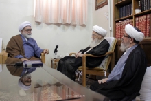 گزارش تصویری: دیدار حجت‌الاسلام والمسلمین مروی، تولیت آستان قدس رضوی با مرجع عالیقدر حضرت آیت‌الله العظمی صافی گلپایگانی