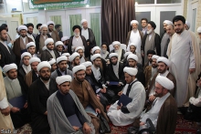 گزارش تصويری : مراسم جشن و عمامه گذاری طلاب حوزه علميه قم در نيمه شعبان 1436 هـ ق با حضور آية الله العظمی صافی گلپايگانی