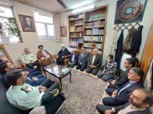 دیدار جمعی از مسئولان ورامین با حجت الاسلام و المسلمین حاج حسن صافی
