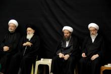 مراسم روضه حضرت سیدالشهداء علیه السلام باحضوز علماء و عموم شیفتگان اهل بیت علیهم السلام-دفتر حضرت آیت الله العظمی صافی گلپایگانی قدس سره/چهارم محرم 