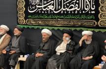 مراسم روضه حضرت سیدالشهداء علیه السلام باحضور علماء و عموم شیفتگان اهل بیت علیهم السلام-دفتر حضرت آیت الله العظمی صافی گلپایگانی قدس سره/دهم محرم 1444