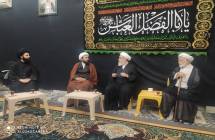 گزارش تصویری حضور امام جمعه محترم فیروزکوه و هیئت همراه در دفتر آیت الله العظمی صافی قدس سره