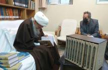 دیدار مسئول مؤسسه تدوین و نشر اثار علامه جعفری (ره)‌با حضرت آیت الله العظمی صافی