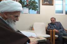 دیدار مسئول مؤسسه تدوین و نشر اثار علامه جعفری (ره)‌با حضرت آیت الله العظمی صافی