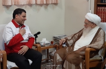 گزارش تصویری: دیدار رئیس جمعیت هلال‌احمر کشور، آقای دکتر علی اصغر پیوندی با مرجع عالیقدر حضرت آیت‌الله العظمی صافی گلپایگانی