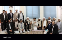 دیدار ریاست و معاونین دانشگاه ادیان و مذاهب با حضرت آیت الله العظمی صافی گلپایگانی