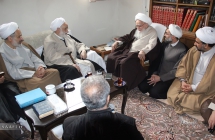 دیدار اعضای ستاد مرکزی مؤسسات مهدوی و ستاد بزرگداشت روز 9 ربیع الاول با حضرت آیت الله العظمی صافی گلپایگانی