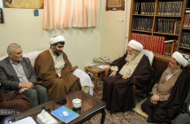 دیدار مدیران شبکه جهانی الأهواز و الأمیر با حضرت آیت الله العظمی صافی گلپایگانی