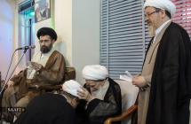  آئین عمامه گذاری طلاب حوزه علمیه قم؛ به دست مبارک مرجع عالیقدر حضرت آیت الله العظمی صافی گلپایگانی مدظله العالی در شب میلاد حضرت فاطمه زهرا علیهاالسلام.