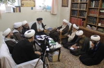 دیدار اعضاء هیئت علمی مؤسسه آینده روشن با حضرت آیت الله العظمی صافی گلپایگانی