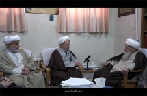 دیدار اعضای شورای عالی علمی و برنامه‌ریزی نخستین «همایش بین المللی امام رضا(ع) و گفتگوی ادیان» با حضرت آیت‌الله العظمی صافی گلپایگانی