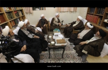 گزارش تصویری: دیدار مدیریت حوزه‌های علمیه، دبیر و اعضای شورای علمی دفتر فقه معاصر با حضرت آیت‌الله العظمی صافی گلپایگانی