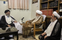 ديدار علامه سید ساجد نقوی، رهبر شيعيان پاكستان با حضرت آيت الله العظمی صافی گلپايگانی