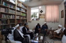 گزارش تصویری: دیدار مسئولان طرح حافظان حریم حرم آستانه مقدّسه حضرت فاطمه معصومه سلام‌الله‌علیها با حضرت آیت‌الله العظمی صافی گلپایگانی