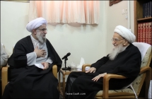 گزارش تصویری: دیدار حجت الاسلام و المسلمین رضا رمضانی، دبیرکل جدید مجمع جهانی اهل بیت(ع) با مرجع عالیقدر حضرت آیت الله العظمی صافی گلپایگانی