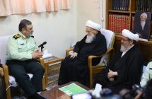 گزارش تصویری: دیدار سردار اشتری، فرمانده نیروی انتظامی بامرجع عالیقدر  آیت‌الله العظمی صافی گلپایگانی