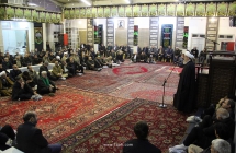 گزارش تصویری: گردهمایی مسئولین و مداحان هیئات مذهبی قم در دفتر مرجع عالیقدر حضرت آیت الله العظمی صافی گلپایگانی